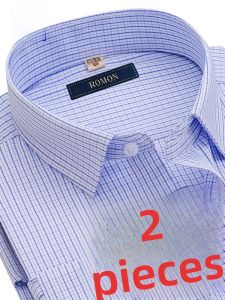 ROMON | Casual Slim Fit Business Stripe Shirt