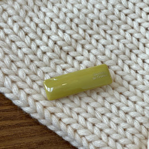 French Gold Label Hair Clips Cute Rice Cake Strips Colorful Solid Color Side Duckbill Forehead Clips Fashionable Hair Accessories