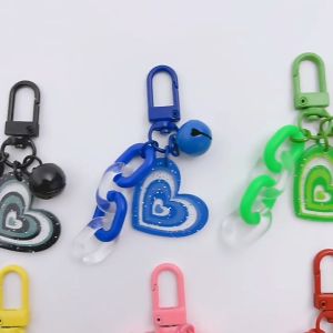 【Bestella✨COD】Gantungan Kunci Hati Berlapis Ganda Kreatif