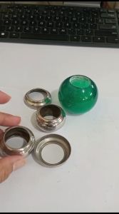 Bandul Akrilik HIjau 1in aksesoris stainless steel