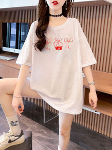 Korean Style Chic Chic Young Womens Shoulder Short-Sleeved T-shirt Summer 2024 New Arrival Simple All-Match Tops