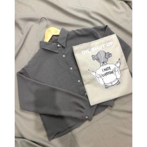 Crop crinkle Becca crop Hana Crop crinkle Top Crop Kemeja Crop Wanita Murah Bisa COD senindonesia raya merdeka