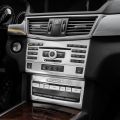 SNBLO Car Interior Decoration Stickers for Mercedes-Benz E-Class 200E260L e300 Central Control Panel Button Metal Material. 