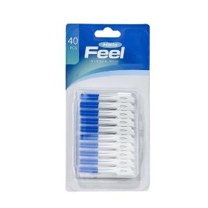 40 Pcs/Pack Dental Floss Picks Soft Silicone Interdental Brush Braces Brush Floss Pick for Teeth Disposable interdental Brush