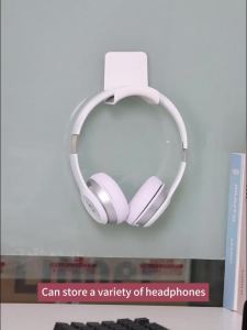 Universal Self Adhesive Headphone Wall Mount Hook Holder for All Headsets Earphones Home Office Desk Cable Management Use