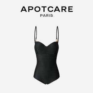 Apotcare Summer New Goddess Style Small Chest Triangle One Piece Swimsuit Belly Cover Slimming Backless Strapless Swimwear