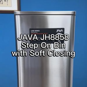 JAVA LASE | JH8858 | 45L | Step Pedal Bin | Soft Closing | Trash Bin | Kitchen Bin | Office Bin