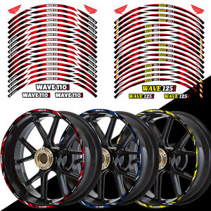 17 Inch Reflective Motorcycle Wheel Rim Sticker Stripe Decal HubTape Accessories for Honda Wave 110i Wave 125i
