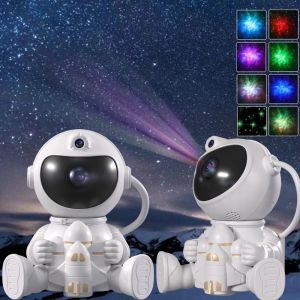 Star Projector Galaxy Night Light Astronaut Space Projector Starry Nebula Ceiling LED Lamp for Bedroom Home Decorative kids gift