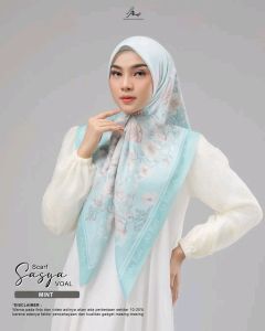 PROMO - SASYA SCARF Jilbab hijab kerudung dewasa segiempat daily simple mewah terbaru new terlaris SEGIEMPAT VOAL MOTIF BUNGA random EXCLUSIVE BY AR RAFI  murah viral lebaran idul fitri 2025 adem mudah di bentuk cantik bayar ditempat COD gratis ongkir