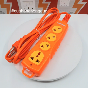 Ổ Cắm Điện 4 Lỗ Chéo 3000W Cắm Không Vướng 4C-3000W SOPOKA