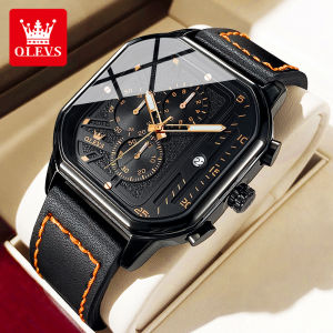 OLEVS | OLEVS brand fashion mens watches leisure chronograph waterproof quartz watch for man luminous date genuine male wristwatch
