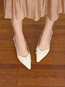 Josiny | Elegant French Pointed Toe Summer Slip-On Sandals