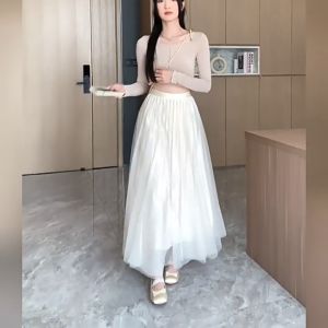 Rok Tutu 3 Lapis Bridal premium/rok high waist wanita maxi/skirt polost terbaru/Bangkok Panjang Termurah Best Seller Terlaris