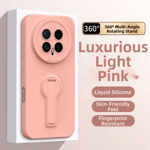 Silicone Liquid Full Coverage Protective Case Rotating Stand Lanyard Included