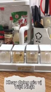Hũ đựng gia vị thủy tinh hộp đựng gia vị có muỗng lo thủy tinh đựng gia vị