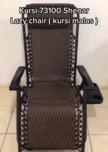 COD SHENAR KURSI SANTAI - LEISURE/LAZY CHAIR - KURSI MALAS - 73100 - HITAM - BONUS TEMPAT GELAS