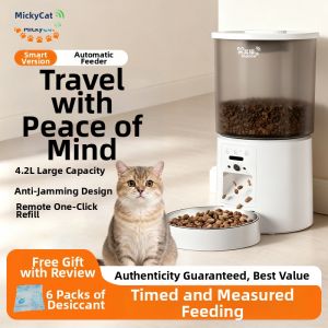 Micky Cat | Máy Cho Thức Ăn Tự Động Thông Minh với Xem Từ Xa