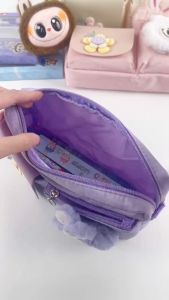 labubu simple pencil bag large capacity multifunctional stationery bag cartoon cute elementary school pencil case high value pencil bag