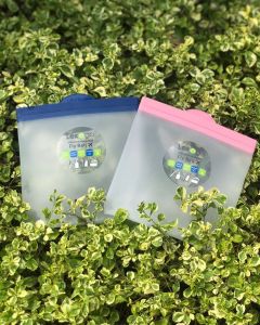 Lexngo Silicone Reusable Food Bag / Food Storage Bag / Travel Bag / Accessories Bag 1400ml / Fresh Fruit Bag / Leakproof Bag