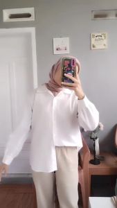 Kemeja Wanita Tangan Balon /Atasan Wanita Kekinian