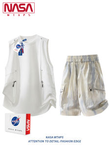 NASA WTAPS | Sleeveless Stylish Tie-dye Sport Suit