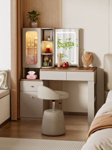 YANGYING | Space-saving Solid Wood Vanity with Concealed Mirror
