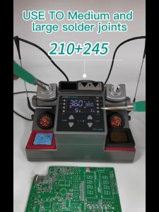 Trạm Hàn Thiết AiFen A902 CS350W Kèm 2 Tay C210 Song Song và 6 Mũi Hàn ( Cong Nhọn và Cắt )