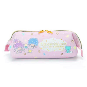 Large Capacity Cartoon Mole PU Leather Makeup Bag Multi-Functional Storage Bag with Little White Dog for Children Students Stationery