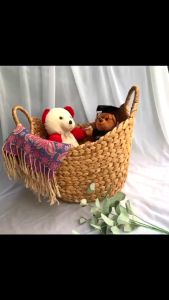 Giỏ đựng quần áo mền gối mây tre đan cỡ lớn Smile Decor phong cách Bắc Âu