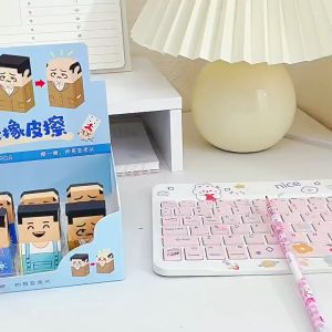 PENGHAPUS KARET MAINAN MAN IN COSTUM BALD MAN FUNNY / PENGHAPUS UNIK KEPALA BOTAK / PENGHAPUS KARET PREMIUM