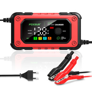 12V 7A Smart Battery Charger Charger for Lead Acid AGM LiFePO4 Moto Battery Car Motorcycle Battery Charger Car Universal Repair
