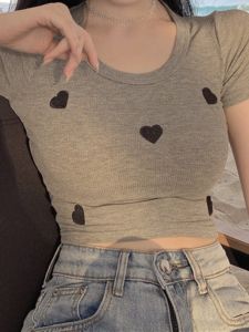 Slim Fit Round Neck Short Sleeve Top for Women Polyester Material Adaptable for 18-25 Birthday Parties