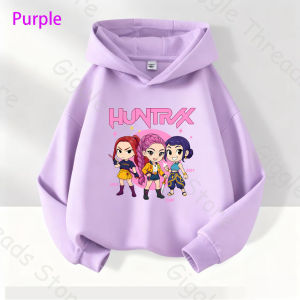 2025 KPop Demon Hunters casual girls hoodie pullover childrens clothing KPop childrens girls spring top mens hoodie