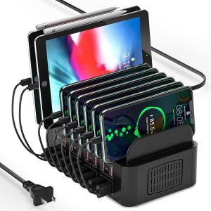 ASENGRY 150W Universal Multi USB Charger 16 Port USB Charging Station Tablet Stand For Ipad Iphone 15 14 13 Pro Max Samsung S24