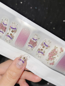 3D ลายสติกเกอร์ตกแต่งเล็บ ดีไซน์เรขาคณิต 3 มิติ ไม่ต้องอบ กันน้ำ เสร็จเรียบร้อยแล้ว สำหรับผู้หญิง