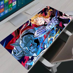 Bandai | Mouse Pad Large Fullmetal Alchemist Gaming Accessories Mousepad Custom Home Keyboard Pad Office PC Gamer Cabinet Table Mat