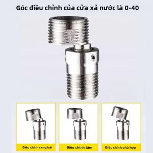 360 ° Bộ Chuyển Đổi Vòi Nước Góc Cạnh Có Thể Điều Chỉnh Vít Lệch Tâm Phụ Kiện Nhà Bếp