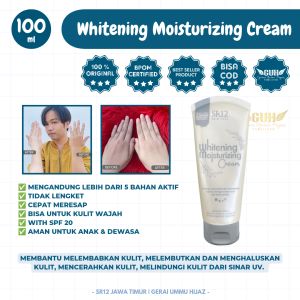 WHITENING MOISTURIZING CREAM SR12 / INSTANT WHITENING BODY LOTION & FACE BPOM / PELEMBAB & PENCERAH KULIT WITH SPF 20