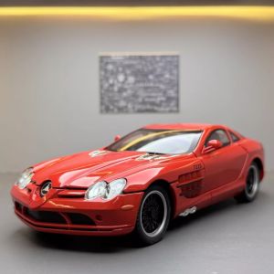 Scale 1:24 SLR Vision GT Sports Car Model Toy Metal Diecast Pull Back Vehicle Sound Light Supercar Models Gifts for Kids