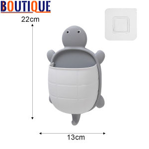 Cute Turtle Multi Functional Storage Rack Creative Toothbrush Holder Makeup Brush Storage Rack for Home Kitchen Bathroom Storage Supplies
