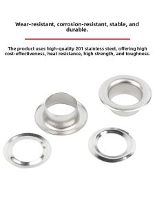 Stainless Steel Metal Eyelets Chicken Eyelets Outdoor Tent Cloth Bath Curtain Hollow Rivet Anti Rust Hardware Accessories