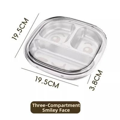 DEMING | Stainless Steel Suction Partition Plate for Baby