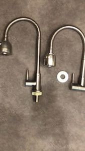 ก๊อกน้ำ ก๊อกซิงค์ล้างจาน 360 องศา สแตนเลส SUS 304 กับ 3 ร้าน ผนังงวงหมุนได้ ส่งจากไทย