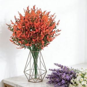 Artificial Flowers Cheap Plastic Lavender Fake Plants Grassland Wedding Home Outdoor Garden Autumn Decora DIY Gifts Props Stage