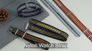 สำหรับสายรัดนาฬิกาไนลอนทหาร 20มม. 22มม. สายรัด NATO สายสว่างส่องแสงกำไลไนล่อน สำหรับ Swatch X Blancpain
