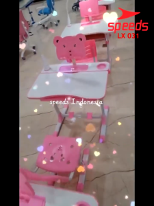 SPEEDS Meja Kursi Belajar Anak UK. 70 dan 80cm Meja Kursi Sekolah Meja Tulis Anak Portable 031-23