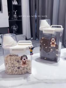 Cat food storage bucket dog food sealed bucket moisture-proof storage bucket pet food snack freeze-drying can household large storage bucket
