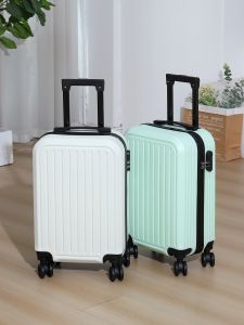 New Adult Zipper Luggage 20 Inch Student Password Box Large Capacity Solid Color Anti-Collision Casual Travel Bag Check-In