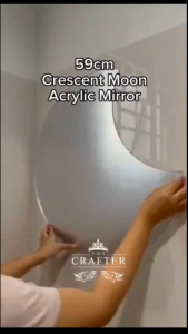 20-40cm Shaped Mirror Acrylic Mirror Wall Sticker Bathroom Makeup Mirror